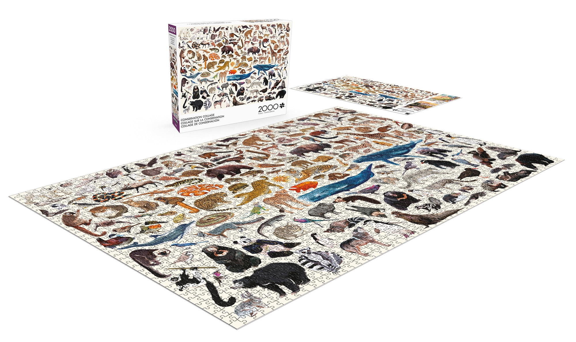 Buffalo Games Conservation Collage 2000-Piece Interlocking Jigsaw Puzzle for Adults Ages 14 and Older