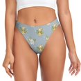thumbnail image 1 of Fotbe Baby Elephant Giraffe Tanga Sin Costuras para Mujer con Estampado – Panties Invisibles, Transpirables y Cómodos para Uso Diario-3X-Large, 1 of 6