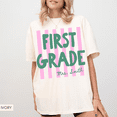 thumbnail image 4 of Custom First Grade Teacher Comfort Colors Shirt, Personalized Mrs Teacher Tee, Back To School Gift For Elementary 1st Grade Teacher, 4 of 6