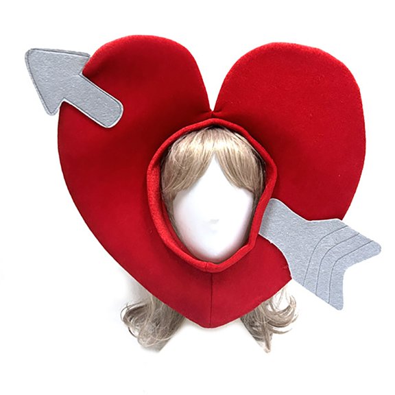 lanema Novelty Cupids Heart Headcover Hat Breathable Festival Gathering Hat Party Supply
