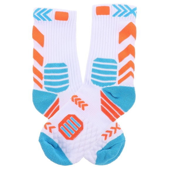 RENACLIPY 1 Pair Mid-Calf Sports Socks for Men & Women, Comfortable Outdoor Basketball, Running & Training Performance Socks