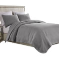 thumbnail image 2 of Benjara Fys 3pc Queen Size Coverlet Set- Soft Woven Jacquard Matelasse- Gray, 2 of 6