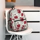 thumbnail image 5 of Disketp Leaves And Anemone Flowers In Red Grey Mochila Ligera Clásica con Múltiples Bolsillos, Mochila Casual para Hombre y Mujer, Ideal para Escuela, Trabajo y Viajes, 5 of 6