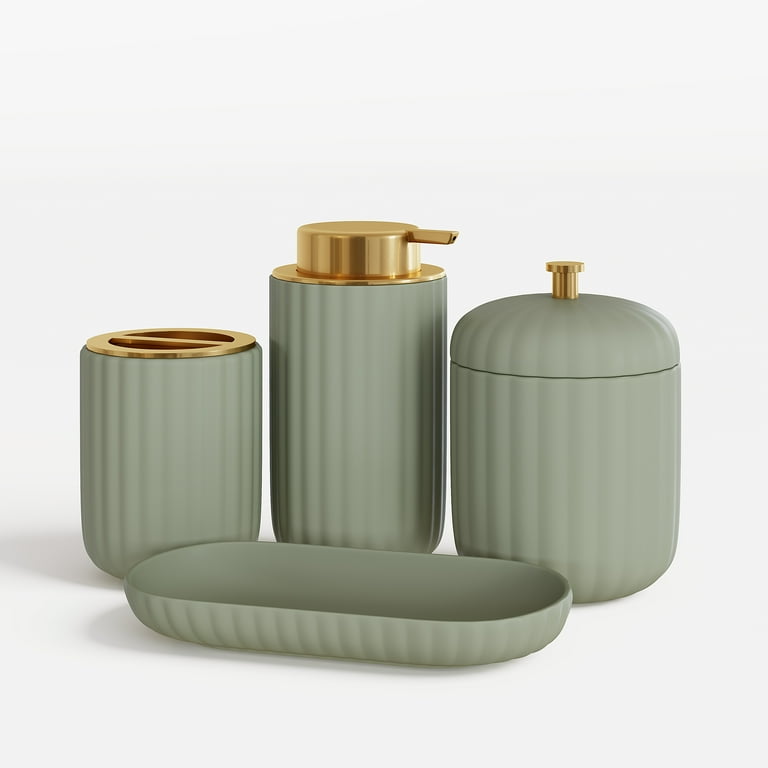 Beautiful by Drew Barrymore Green Ceramic Soap & Lotion Dispenser photo 8