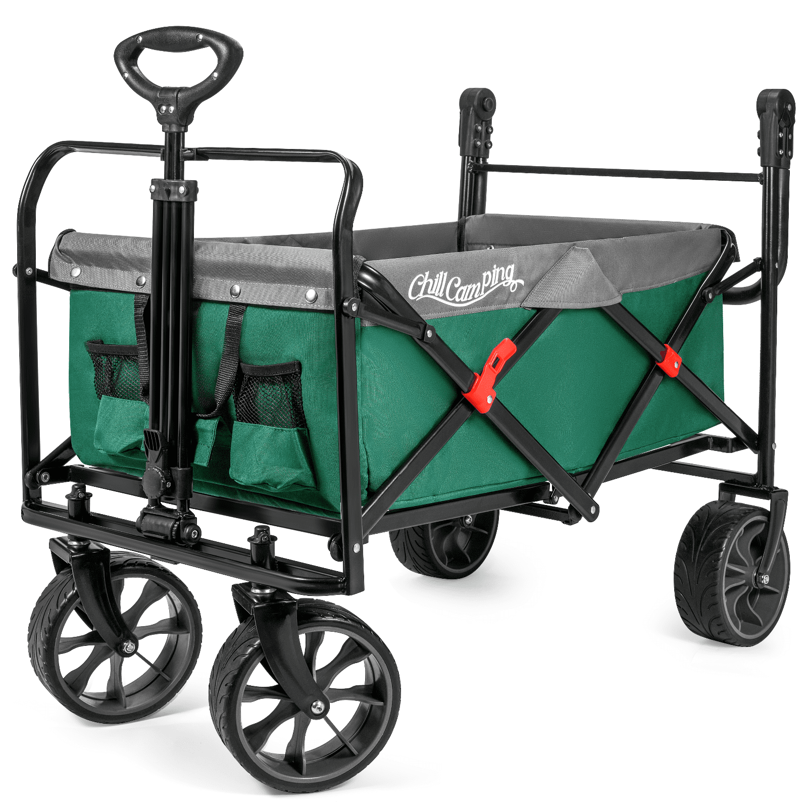 Collapsible Wagon, Wagons Carts Heavy Duty Foldable, Folding Wagon Cart
