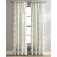 thumbnail image 2 of CHF Morocco Pole Top Indoor Single Curtain Geometric, 50"W x 63"L, Polyester, Aqua, Adult, 2 of 2