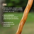 thumbnail image 6 of Brazos Twisted Traveler's Stick Tan Oak Wood Walking Stick 55 Inch Height, 6 of 7