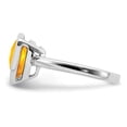thumbnail image 4 of Sterling Silver Rhodium Citrine Ring, 4 of 6