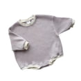 thumbnail image 1 of MIASHUI Unisex Baby Bodysuit Long Sleeve One Piece Clothes Solid Basic Sweatshirt,Light Purple,12-18 Months, 1 of 3