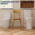 thumbnail image 2 of DV-1F0197 One Piece Toilet Modern Toilet, Fully Skirted Dual Flush Bathroom Toilets Standard Size White Toilet (Seat Included), 2 of 10