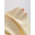 thumbnail image 6 of Yellow Womens Halter Tie Front Ruched Bust Textured Layered Ruffle Hem Mini Dress, 6 of 6