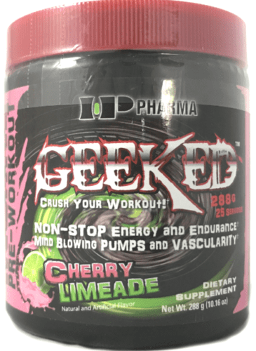IP Pharma Geeked Pre-Workout Energy Pump Endurance, Cherry Limeade