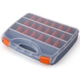 thumbnail image 3 of Plastic Parts Storage Box Multiple Compartments Slot Hardware Box Organizer Craft Cabinet Tools Components Container Accessories Storage Case with Adjustable Dividers 21, 3 of 8