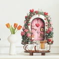 thumbnail image 2 of PEIBang Valentine's Day Wall Decals,Heart Flowers Wall Stickers Window Stickers for Wedding Anniversary Romantic Love Decoration, 2 of 6