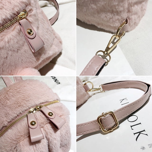 Mochila, Mochila de conejito para mujer Mochila de conejito de peluche Mochila para mujer Características mejoradas