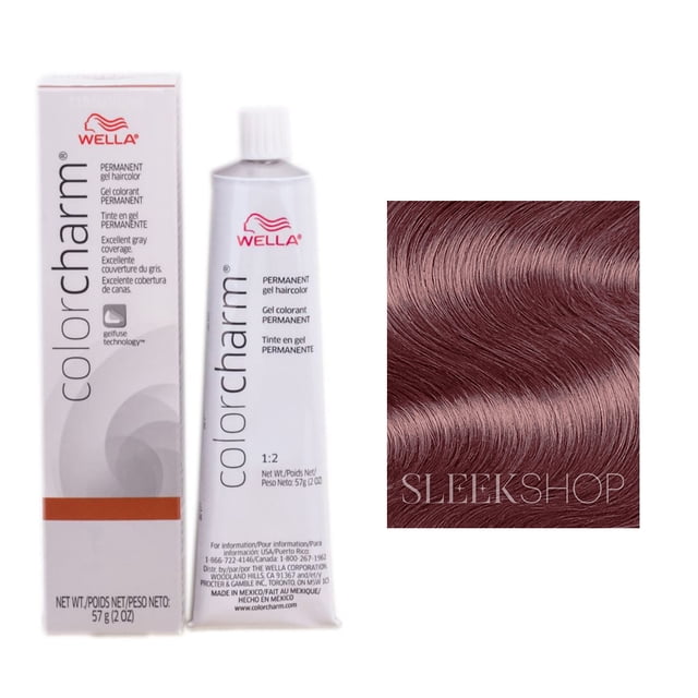 Tinte para Cabello Wella Color Charm Gel Permanente 507/5RV Pack de 2 con Peine de Burlas