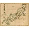 thumbnail image 2 of Arrowsmith, Aaron 24x20 Black Ornate Wood Framed with Double Matting Museum Art Print Titled - Japan, 1812, 2 of 4