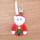 thumbnail image 1 of Christmas Knife And Fork Cover Cutlery Holder Bag Scarf Santa Claus Snowman Decoration Xmas Party New Year Dinner Table Decor, 1 of 4