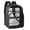 Black, variant on Ybomd,Purple Transparent Backpack, PVC Fabric Bookbag with Reinforced Strap, Large Capacity for Outdoor Travel, Waterproof & Durable
