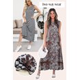 thumbnail image 2 of Women's Multicolour Leopard Checkered Reversible Sleeveless Maxi Dress - Chic Summer Style - [ZhiHiMeRi] | (US 12-14)L, 2 of 12