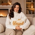 thumbnail image 5 of Fall Lumbar Throw Pillow with Pumpkin Embroidered Design for Sofa Bedroom and Harvest Decor, 5 of 6