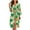 Pineapple Palm Leaves, variant on Yuyamidu Starry Sky Bathrobe for Women Lightweight Spa Robe Fashion V-Neck Nightgown Soft Kimono Robes Mid-Calf Length Summer Robe Womens 3/4 Sleeves Loungewear Size S