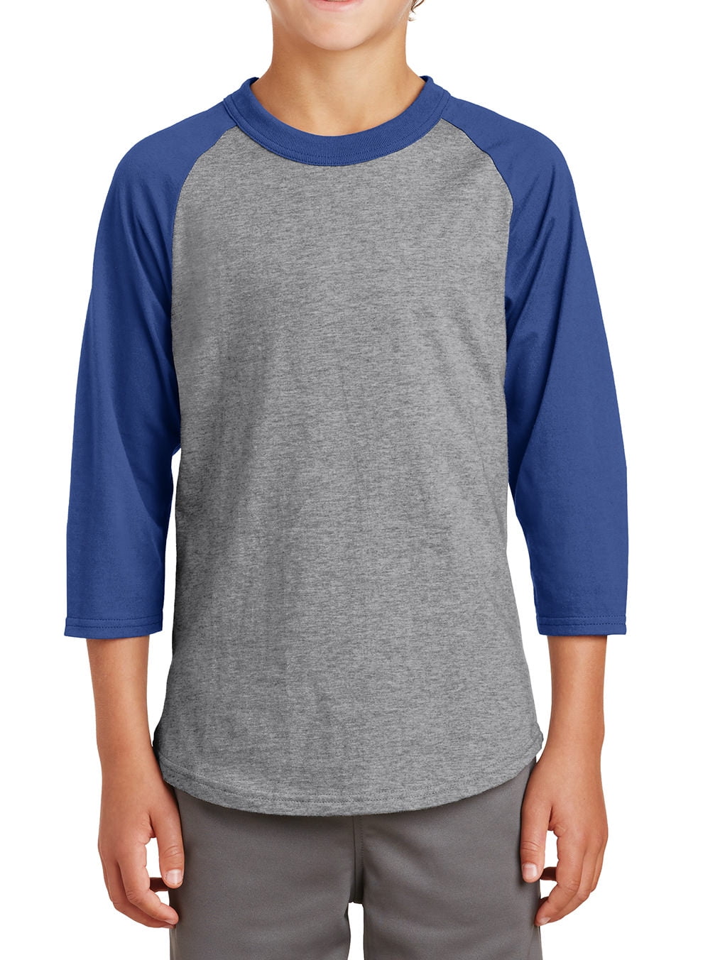 Mafoose Youth 3/4 Sleeves Colorblock Raglan Baseball Soft Jersey