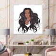thumbnail image 2 of Designart 'Portrait Of Afro American Woman XV' Modern Framed Canvas Wall Art Print, 2 of 5