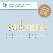 Hello Hobby 7 Wood Word, Welcome
