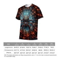 thumbnail image 5 of LAOLIUSN Men’s Graphic T-Shirt Spider Web Print, All Over Spider Pattern Tee, Short Sleeve Crewneck,Sizes S-4XL, 5 of 6