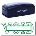 thumbnail image 1 of Large Pre-Inked Void with Box Stamp, Slim 1854, Ultra Slim Design, Impression Size 1-13/16" by 2-1/2", Up to 25,000 Impressions - Green Ink, 1 of 10