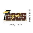 thumbnail image 2 of KeirineCC Graduation Decorations Class of 2026 Congrats Grad,12 x 6 In Wooden Class of Table Centerpiece Sign,Wooden Table Centerpieces,Graduation Party Decorations,Brown, 2 of 4