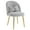 Gray, variant on Zimtown Vanity Makeup Chair Armless Home Office Chair for Bedroom or Study Faux Rabbit Fur, White