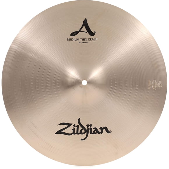 Crash Cymbal Zildjian Serie A, tamaño mediano, 16 pulgadas, bronce fundido