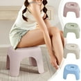 thumbnail image 7 of Harlier Plastic Step Stool, Small Portable Step Stool, Thickened Single Foot Stool, Multifunctional Seat Stool Sturdy and Lightweight Ideal for Living Room Bathroom Kitchen (Mint Green), 7 of 7