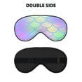 thumbnail image 2 of PAYOHTO Colorful Fish Scale Pattern Soft Sleep Mask Comfort Pure Silk Eye Cover for Travel Office Camping, 2 of 7