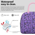 thumbnail image 3 of Insulated Lunch Bag for Women, Floral Print Oxford Fabric Lunch Box, Leakproof Thermal Cooler Tote for Work, School & Picnic, Leopard Animal Print, 3 of 5