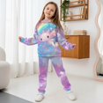 thumbnail image 2 of Uorisanigo Girls Boys Clothes 2 Piece Long Sleeve Hooded Cute Axolotl Rainbow Sweatshirt Top and Sweatpants Cozy Fall Winter Pullover Sweatsuit Kids Youth Matching Set, 2 of 7