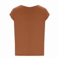thumbnail image 3 of Womens Cap Sleeve V Neck Summer Tops Fashion Casual Loose Basic T Shirts Beach Tank Tees Cute Trendy Clothes, 3 of 3