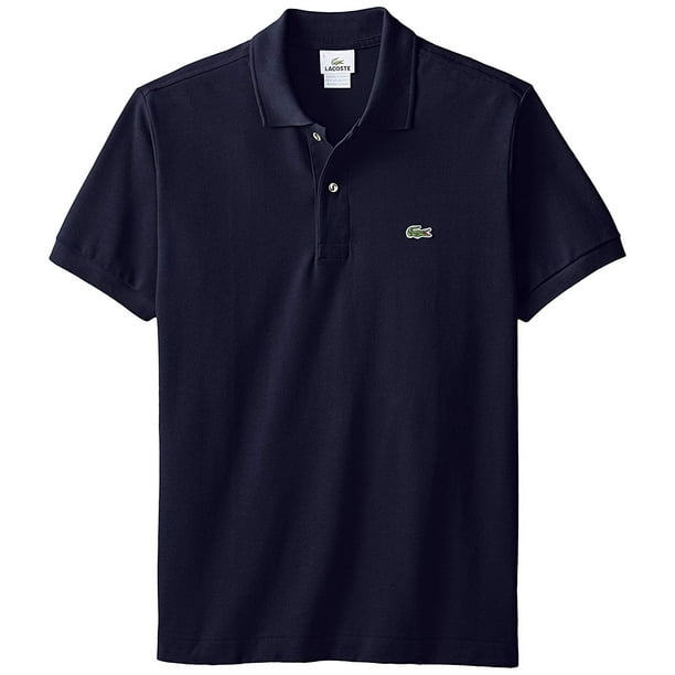 Obediente virar Excéntrico Lacoste Men's Short Sleeve Pique L.12.12 Classic Fit Polo Shirt, Navy Blue,  9 - Walmart.com