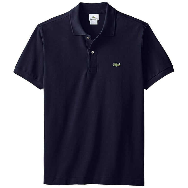 Pebish Remisión tienda Lacoste Men's Short Sleeve Pique L.12.12 Classic Fit Polo Shirt, Navy Blue,  9 - Walmart.com