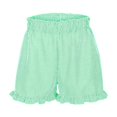 thumbnail image 6 of Stephy Striped High Waisted Casual Shorts for Women's Summer New Hot Pants Versatile Wide Leg Pants, Green, M, 6 of 7