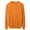 Orange, variant on Men's round neck sweater long sleeved warm and comfortable knit sweater