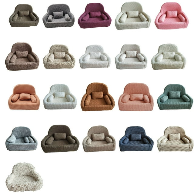 Newborn Full Moon Baby Photography Props Posing Sofa Infants Photo Prop Accessories Pillow Shooting Mini Personality for Decor Modeling Accessory Type2