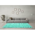 thumbnail image 3 of Ahgly Company Indoor Rectangle Persian Turquoise Blue Traditional Area Rugs, 5' x 7', 3 of 4