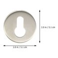 thumbnail image 4 of KAKOWELY 2 Sets Stainless Steel Keyhole Cover Door Lock Protection Cover (Silver),2.01"X2.01"X0.35", 4 of 4