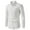 Blanc, variante sur breaise Chemises pour Hommes Offres des Fêtes Décontractées Unies Mode Chemise à Manches Longues Boutonnée Col Rabattu Coupe Ajustée en Chemise Ondulée Bal de Promo Mariage Fête Chemises Brillantes Bleu P Livraison Gratuite Canada