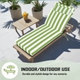thumbnail image 6 of Chaise Lounge Cushions for Outdoor Furniture, Waterproof 72 x 21Inch Patio Lounge Cushion with Ties, 3 inch Thicks Patio Lounge Chair Cushion Replacement（grass white,1pcs), 6 of 6