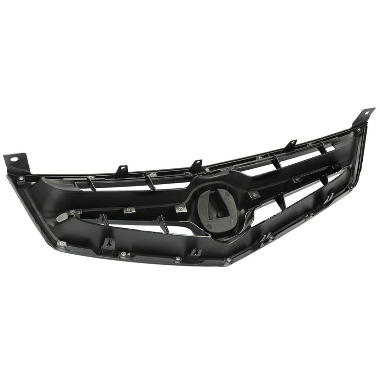 Front Bumper Grille For 2006-2008 Acura TSX - Chrome & Black Replacement Grille (No Emblem)