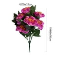 thumbnail image 3 of ZHMRFG 7 Heads Glitter Peony Artificial Flower 19.6in Multi-Color Plastic Waterproof Sun-Resistant Flexible Branches for Home Garden Porch Patio Outdoor Indoor Decor No Maintenance Reusable, 3 of 6